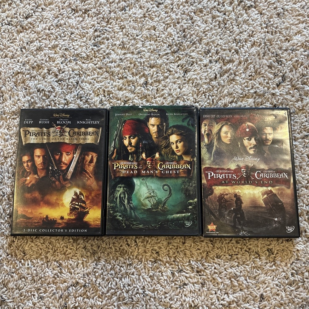 Pirates of the Caribbean DVD Trilogy 1-3